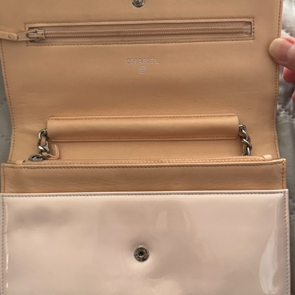 Chanel Peach Pink Patent WOC Crossbody - Picture 2 of 7